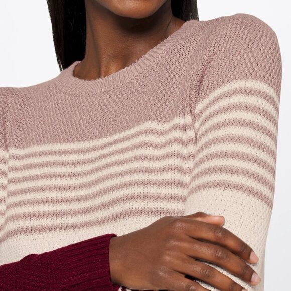 Pink Clover Nickole Textured Sweater Burgundy MP NWT STITCH FIX - Picture 4 of 7